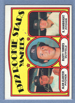1972 Topps #124 Yankees Rookies (d) EX   BL01