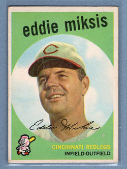 1959 Topps #58 Eddie Miksis G-VG   GO410