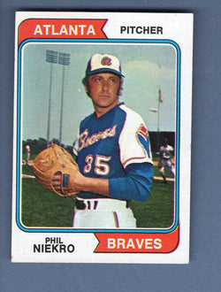 1974 Topps Baseball #29 Joe Niekro NM-MT 003