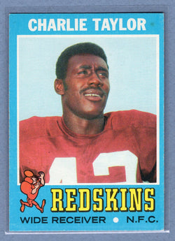1971 Topps #26 Charley Taylor (HOF) Uncorrected Error EX-MT  GO260