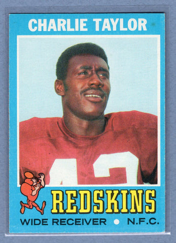 1971 Topps #26 Charley Taylor (HOF) Uncorrected Error EX-MT  GO260