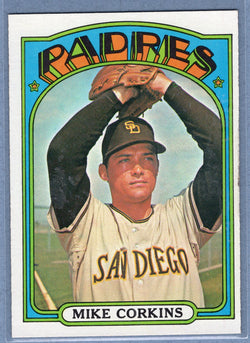 1972 Topps #608 Mike Corkins Ex-Nm