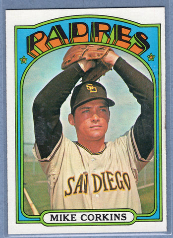 1972 Topps #608 Mike Corkins Ex-Nm