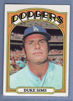 1972 Topps #63 Duke Sims Ex-Nm