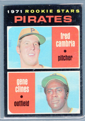 1971 Topps #27 Pirates Rookies  EX  SB1
