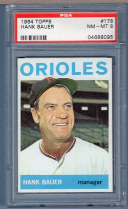 1964 Topps #178 Hank Bauer (04688095) PSA 8