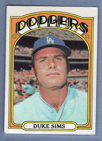 1972 Topps #63 Duke Sims Ex-Nm