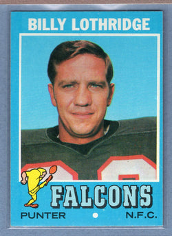 1971 Topps #29 Billy Lothridge EX-MT  GO260