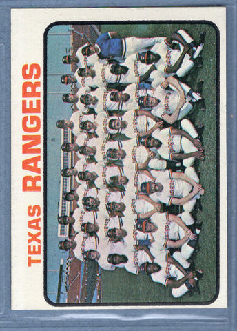 1973 Topps #7 Texas Rangers Team  (E) EX-MT  GO669