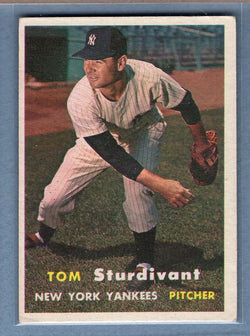 1957 Topps #34 Tom Sturdivant (b) EX   GO260