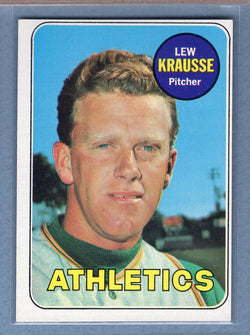 1969 Topps #23 Lew Krausse (b) EX  GO700