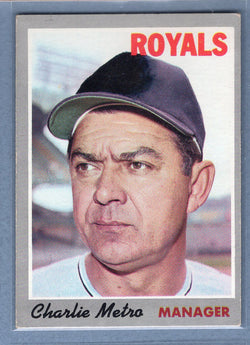 1970 Topps #16 Charlie Metro  (c) EX  GO900