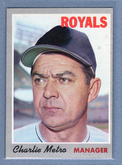 1970 Topps #16 Charlie Metro  (d) VG-EX  GO900