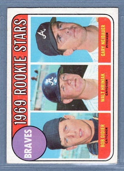 1969 Topps #611 Braves Rookies EX  GO661