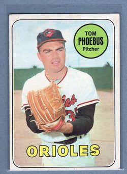 1969 Topps #185 Tom Phoebus  EX  GO577