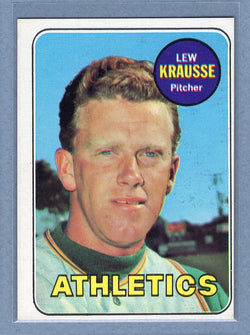 1969 Topps #23 Lew Krausse (d) EX  GO700