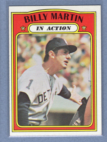 1972 Topps #34 Billy Martin IA EX-MT  GO500