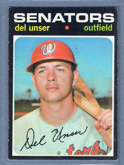 1971 Topps #33 Del Unser  EX  GO747