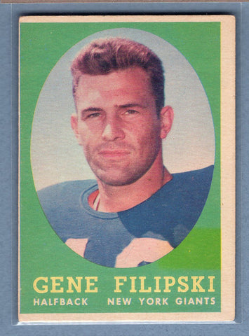 1958 Topps #1 Gene Filipski (R) EX    GO36