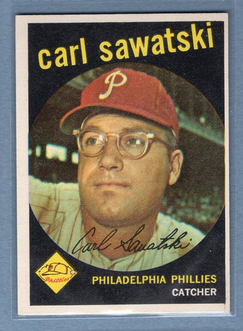 1959 Topps #56 Carl Sawatski EX-MT High Grade Set Break B