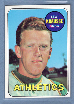 1969 Topps #23 Lew Krausse (e) EX-MT  GO700