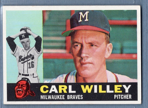1960 Topps #107 Carl Willey VG-EX Set Break 1