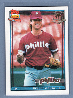 1991 Topps Desert Shield #43 Roger McDowell  NM  GO625