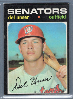 1971 Topps #33 Del Unser  EX  SB1