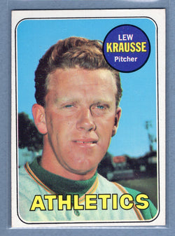 1969 Topps #23 Lew Krausse (f) EX-MT  GO700