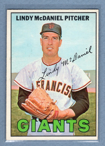 1967 Topps #46 Lindy McDaniel (st) (b) VG   GO340