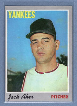 1970 Topps #43 Jack Aker  EX-MT  GO695