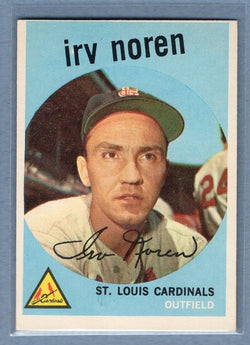 1959 Topps #59 Irv Noren EX-MT High Grade Set Break B