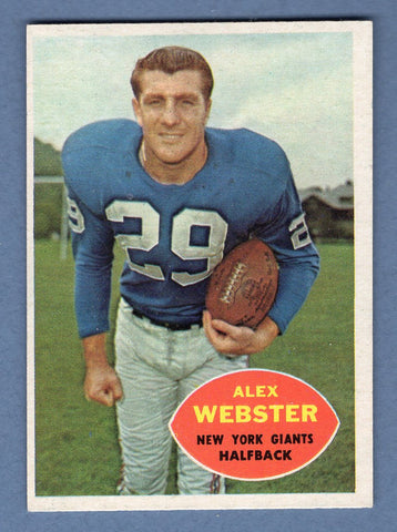 1960 Topps #75 Alex Webster (2) EX-MT  GO107