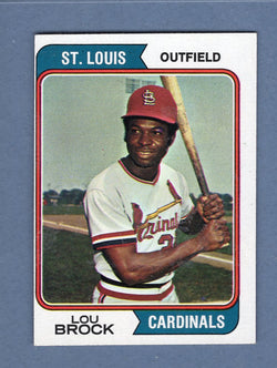 1974 Topps Baseball #60 Lou Brock NM-MT 001