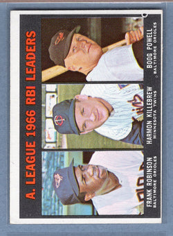 1967 Topps #241 AL RBI Leaders (Killebrew) (b) EX-MT  GO308