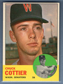 1963 Topps #219 Chuck Cottier EX-MT Set Break