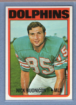 1972 Topps #43 Nick Buoniconti (HOF) EX  GO210