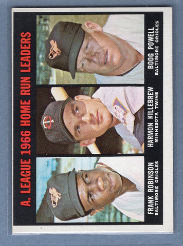 1967 Topps #243 AL HR Leaders (Killebrew) EX-MT  GO308