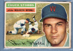 1956 Topps #68 Chuck Stobbs (b) (WB) VG   GO125