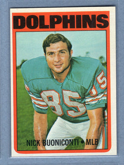 1972 Topps #43 Nick Buoniconti (HOF) EX-MT  GO326