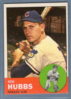 1963 Topps #15 Ken Hubbs Uncorrected Error EX-MT  GO393