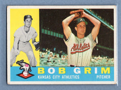 1960 Topps #78 Bob Grim  VG  GO257