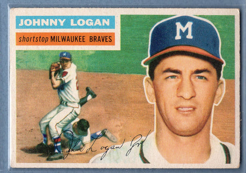 1956 Topps #136 Johnny Logan (GB) EX  GO134
