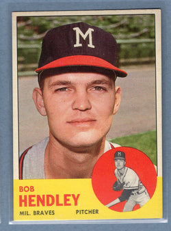 1963 Topps #62 Bob Hendley EX-MT  GO522