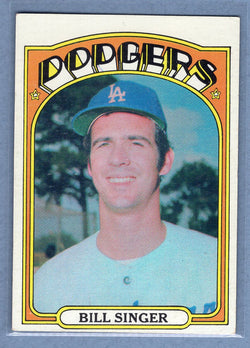 1972 Topps #25 Bill Singer (b) EX  GO315