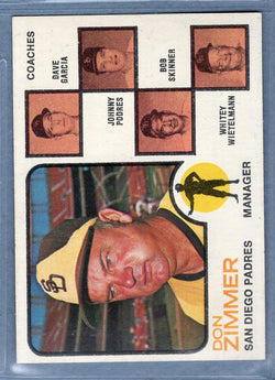 1973 Topps #12 Padres mngr/Coaches  (f) EX-MT  GO669