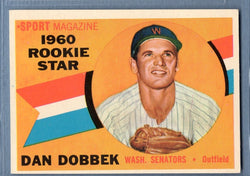 1960 Topps #123 Dan Dobbek VG-EX Set Break 1