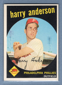 1959 Topps #85 Harry Anderson EX-MT High Grade Set Break B