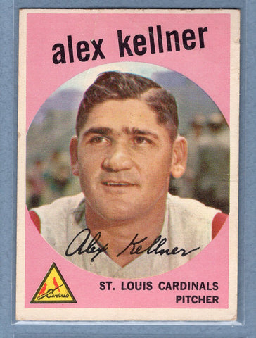 1959 Topps #101 Alex Kellner (b) VG-EX   GO410