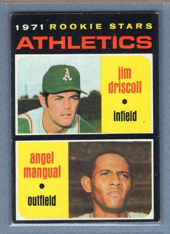 1971 Topps #317 Athletics Rookies (b) EX  GO950